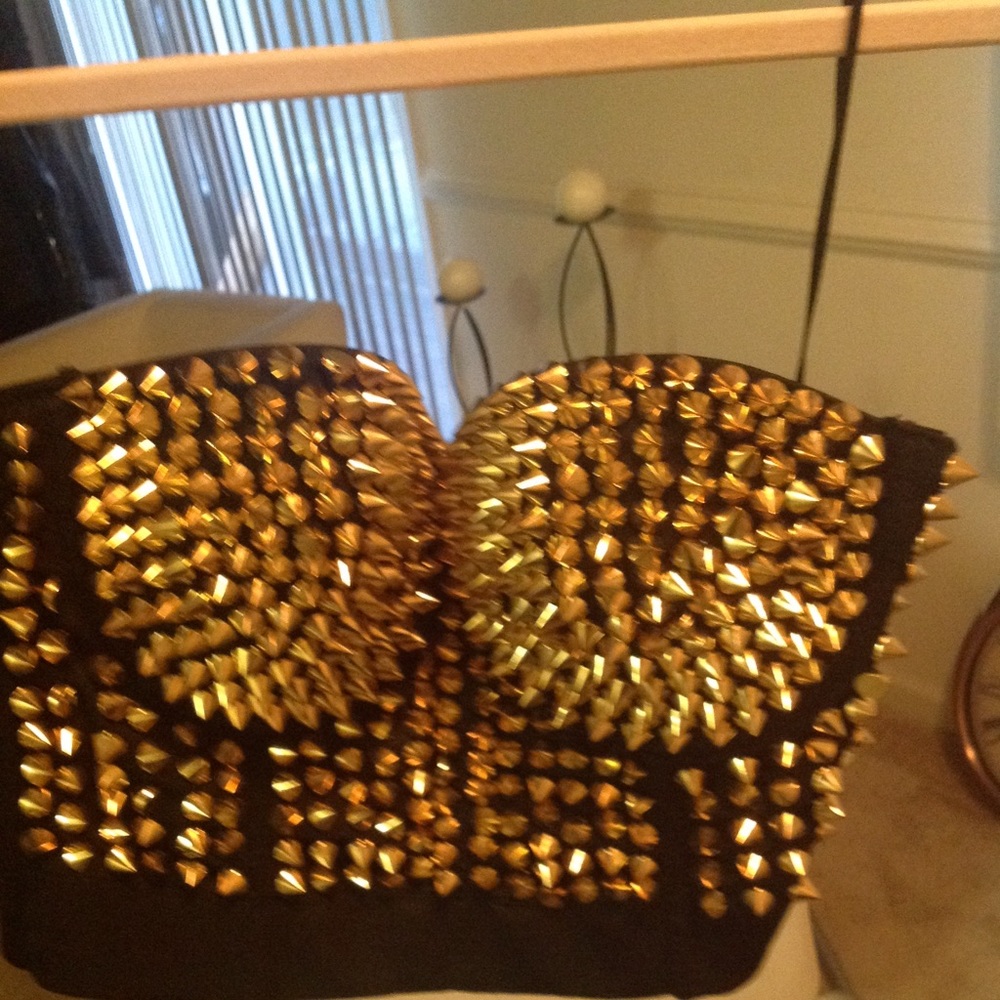 Spiked crop top